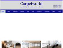 Tablet Screenshot of carpetworldbelfast.com